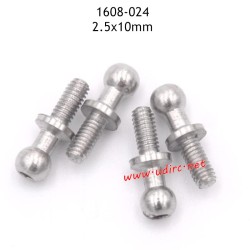 UDIRC UD1608 RC Car Parts 2.5X12MM Pivot Balls 1608-024