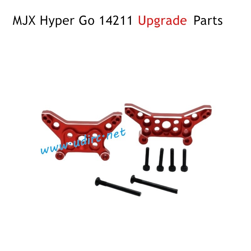 MJX Hyper Go 14211 Upgrade Parts Front and Rear Shock Mount Red