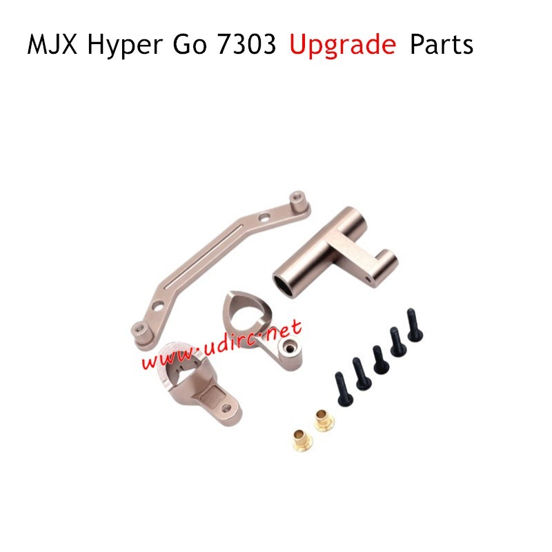 MJX Hyper Go 7303 Upgrade Parts Front Steering Assembly Champagne Gold
