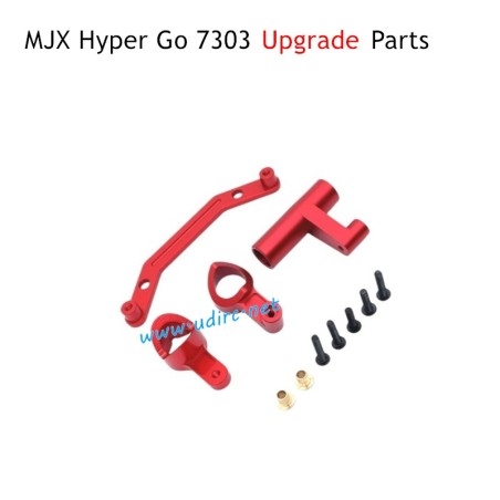 MJX Hyper Go 7303 Upgrade Parts Front Steering Assembly Red