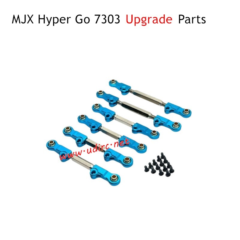 MJX Hyper Go 7303 Upgrade Parts Metal Adjustable Tie Rods Blue P73240