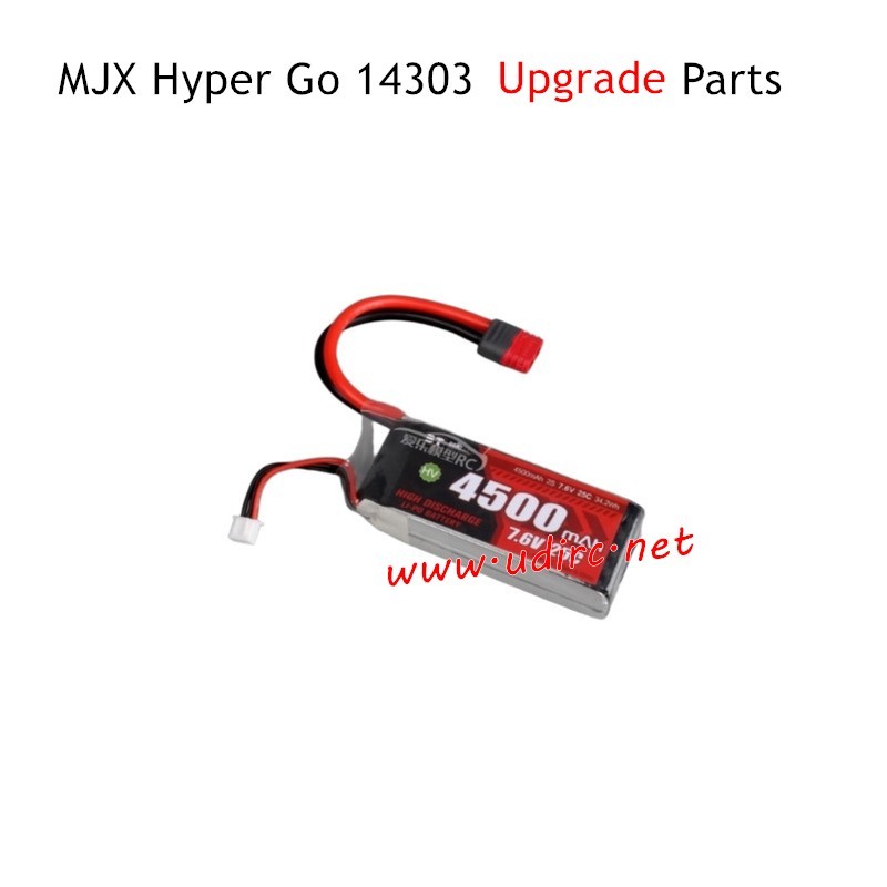 MJX Hyper Go 14303 Upgrade Parts 2S 4500mAh Battery T-Plug