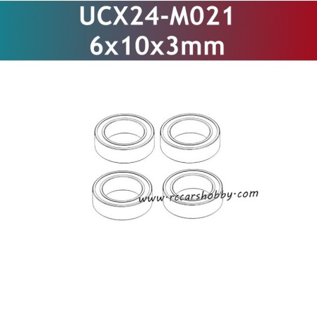 UDIRC UCX2405 RC Car Parts 6x10x3mm Ball Bearings UCX24-M021