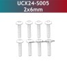 UDIRC UCX2405 Parts 2x6mm TM Hexagon Socket Button Head Machine Screw UCX24-S005