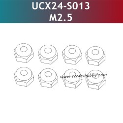 UDIRC UCX2405 Parts M2.5 Hex Flanged Nylon Lock Nut UCX24-S013
