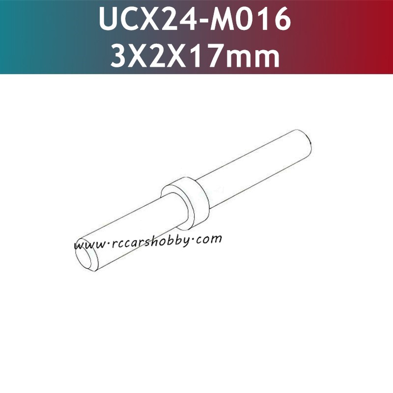 UDIRC UCX2405 Parts 3x2x17mm Secondary Gear Shaft Short UCX24-M016