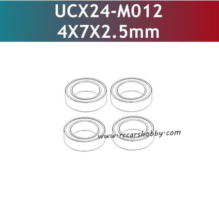 UDIRC UCX2405 RC Car Parts 4x7x2.5mm Ball Bearing UCX24-M012