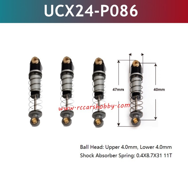 UDIRC UCX2405 Upgrade Parts Shock Absorber UCX24-P086