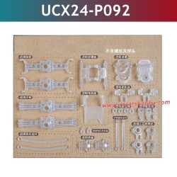 UDIRC UCX2405 Pro RC Car Upgrade Parts Transparent Parts UCX24-P092