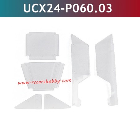 UDIRC UCX2405 RC Car Upgrade Parts Transparent Car Shell UCX24-P060.03