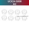 UDIRC UCX2402 Parts Hex Flanged Nylon Lock Nut UCX24-S008