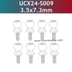UDIRC UCX2402 Parts 3.5x7.3mm Hollow Ball Screw UCX24-S009