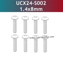 UDIRC UCX2401 Parts 1.4x8mm PM Hexagon Socket Button Head Machine Screw UCX24-S002
