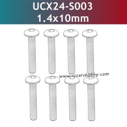 UDIRC UCX2401 Parts 1.4x10mm PM Hexagon Socket Button Head Machine Screw UCX24-S003