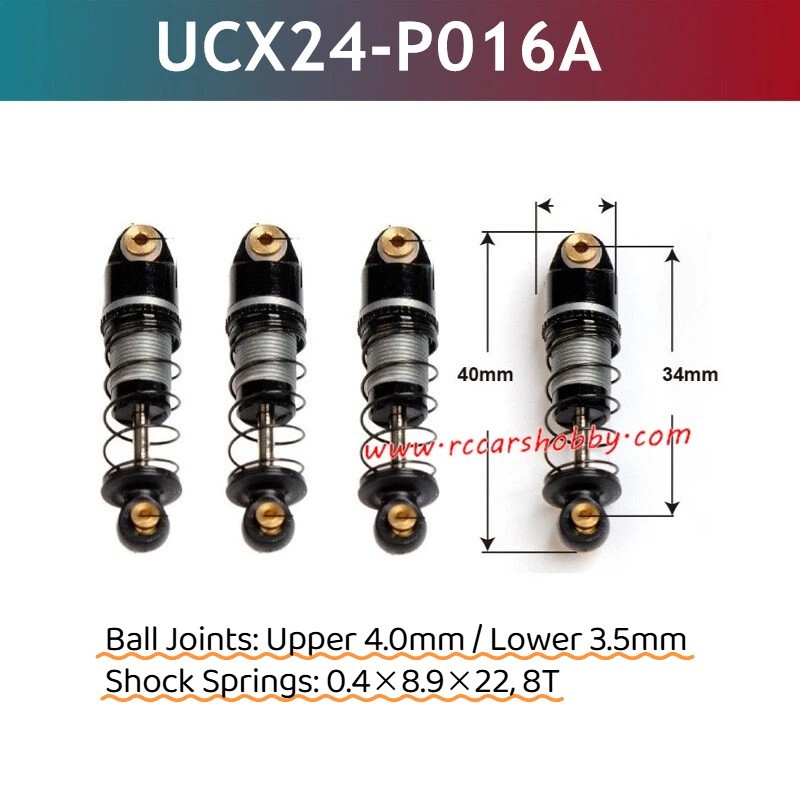 UDIRC UCX2401 Upgrade Parts Shock Absorber UCX24-P016A
