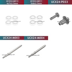 UDIRC UCX2401 1/24 Scale Upgrade Parts Rear Axle Kits