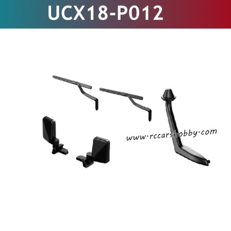 UDIRC UCX1801 Parts Rearview Mirror UCX18-P012