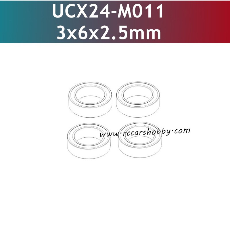 UDIRC UCX1801 Parts 3x6x2.5mm Ball Bearing UCX24-M011