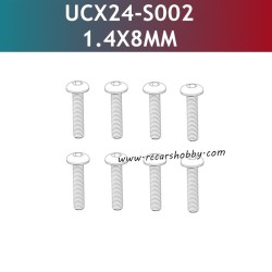 UDIRC UCX1801 Parts 1.4X8MM PM Hexagon Socket Buttonhead Machine Screw UCX24-S002