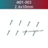 UDIRC UD1201 Parts 2.6x10mm HB Hexagon Socket Head Self-Tapping Screw M01-003