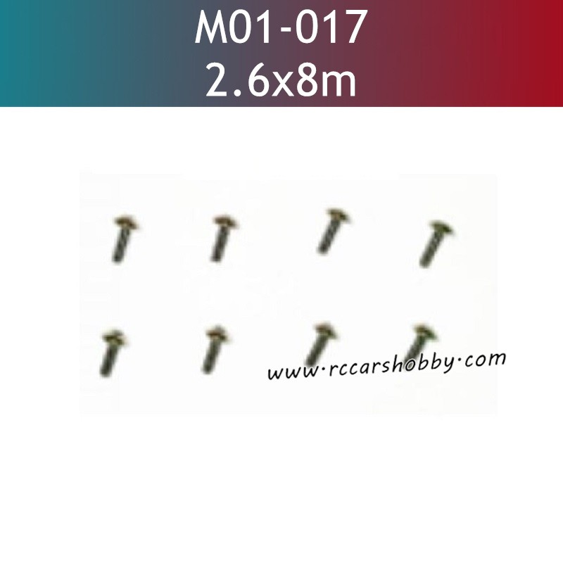 UDIRC UD1201 Parts 2.6X8MM TB Hexagon Socket Head Self-Tapping Screws M01-017