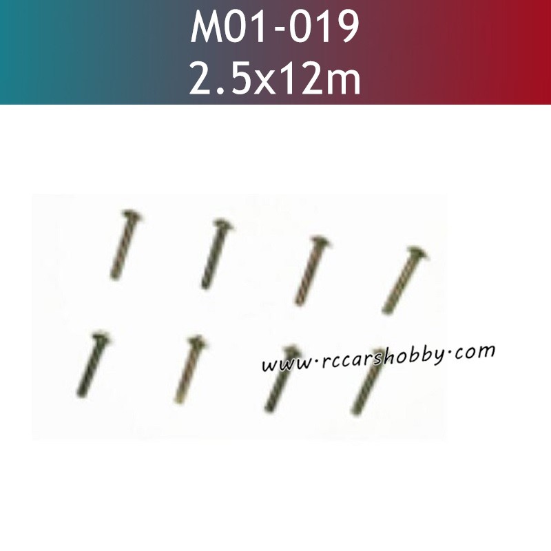 UDIRC UD1201 Parts 2.5X12MM TM Hexagon Socket Machine Screws M01-019