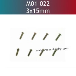 UDIRC UD1201 Parts 3X15MM TM Hexagon Socket Machine Screws M01-022