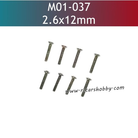 UDIRC UD1201 Parts 2.6x12MM Hex Socket Countersunk Self Tapping Screw M01-037