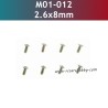 2.6X8MM KB Hexagon Socket Countersunk Head Self-Tapping Screws Parts M01-012 for UDIRC UD1202 RC Car