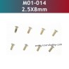 2.5X8MM KM Hexagon Socket Countersunk Head Machine Threaded Screws M01-014 Parts for UDIRC UD1202 RC Car