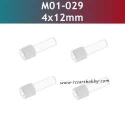 4x12mm Hexagon Socket Set Screws with Long Cylindrical Ends M01-029 Parts for UDIRC UD1202 RC Car