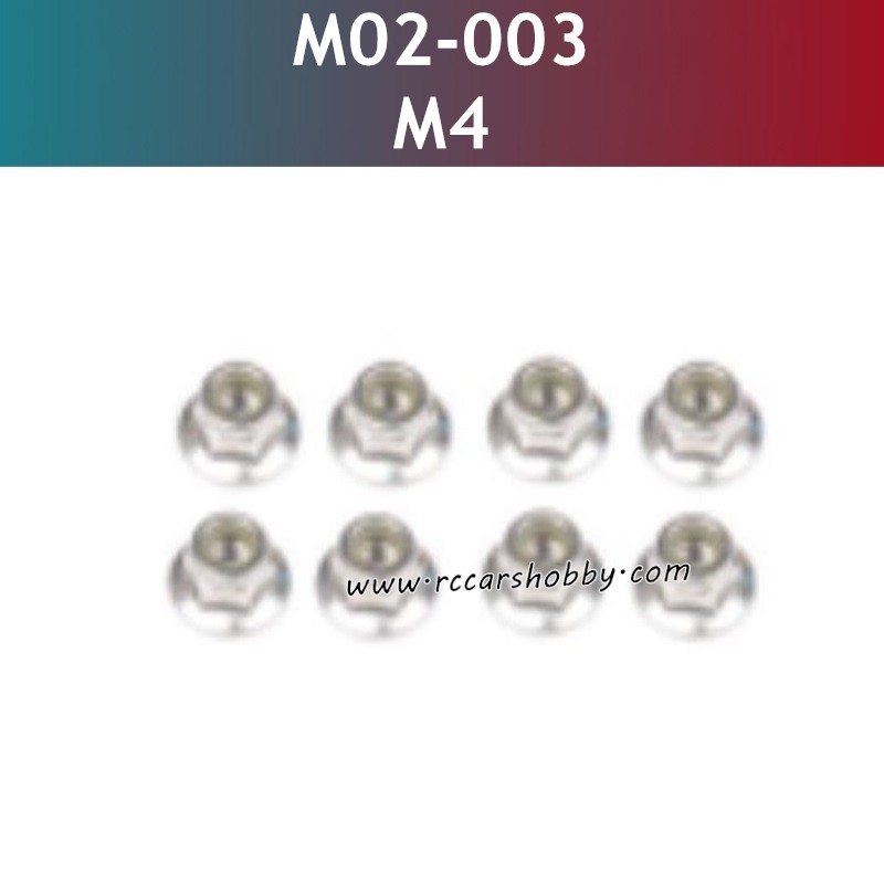 M4 Lock Nut M02-003 Parts for UDIRC UD1202 RC Truck