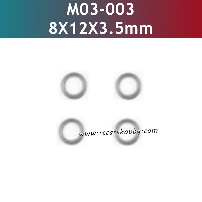 8X12X3.5MM Bearings M03-003 Parts for UDIRC UD1202 RC Truck