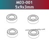UDIRC 1001 1002 1002SE Parts 5x9x3mm Ball Bearing M03-001
