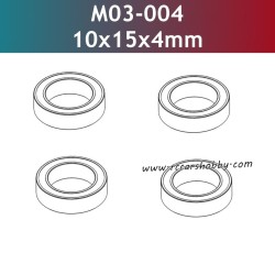 UDIRC 1001 1002 1002SE Parts 10x15x4mm Ball Bearing M03-004