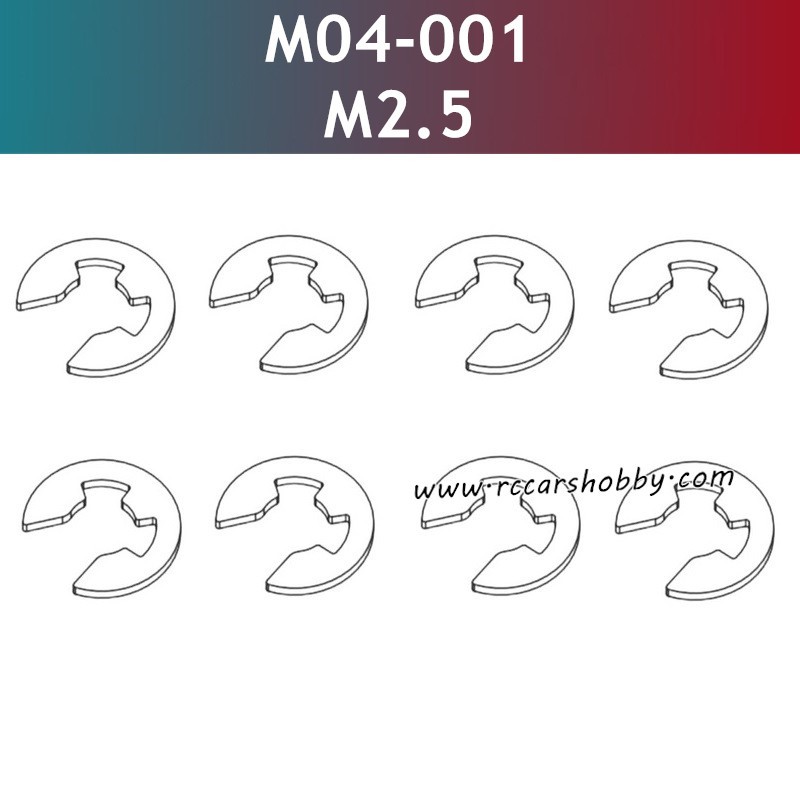 UDIRC 1001 1002 1002SE Parts M2.5 E-Type Clip M04-001