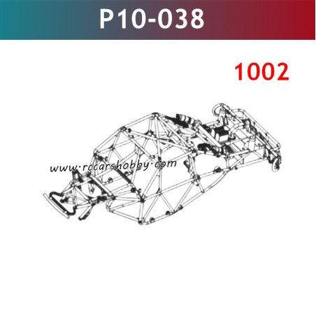 UDIRC 1002 RC Car Parts Roll Cage Assembly P10-038
