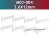 UDIRC 1001 1002 1002SE Parts 2.6x12mm Hexagon Socket Head Cap Tapping Screws M01-004