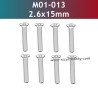UDIRC 1001 1002 1002SE Parts 2.6x15mm Hexagon Socket Countersunk Head Tapping Screw M01-013