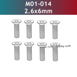 UDIRC 1001 1002 1002SE Parts 2.5x8mm Hexagon Socket Countersunk Head Tapping Screw M01-014