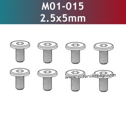UDIRC 1001 1002 1002SE Parts 2.5x5mm Hexagon Socket Countersunk Head Tapping Screw M01-015