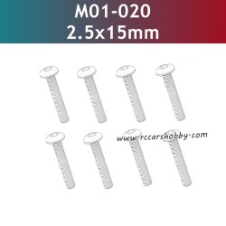 UDIRC 1001 1002 1002SE Parts 2.5x15mm Hexagon Socket Button Head Machine Screw M01-020
