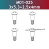 UDIRC 1001 1002 1002SE Parts 3.5x3+2.5x4mm Hexagon Socket Button Head Shoulder Machine Screw M01-025