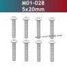 UDIRC 1001 1002 1002SE Parts 5x20mm Hexagon Socket Round Head Machine Screw M01-028