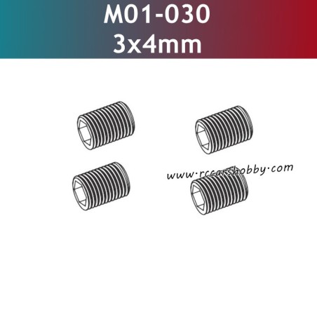 UDIRC 1001 1002 1002SE Parts 3x4mm Set Screw M01-030