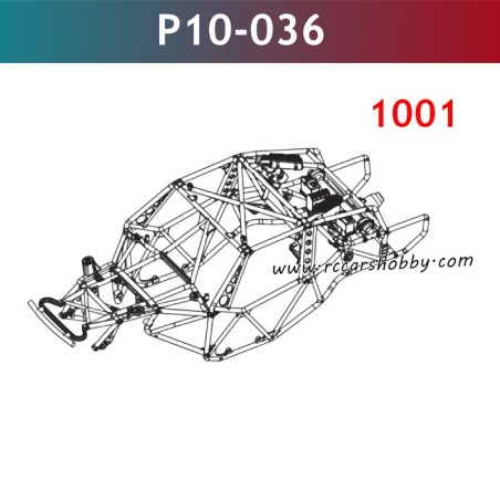 UDIRC 1001 Parts Roll Cage Assembly P10-036