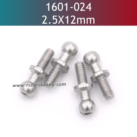 UDIRC 1601 RC Car Parts 2.5X12MM Pivot Balls 1601-024