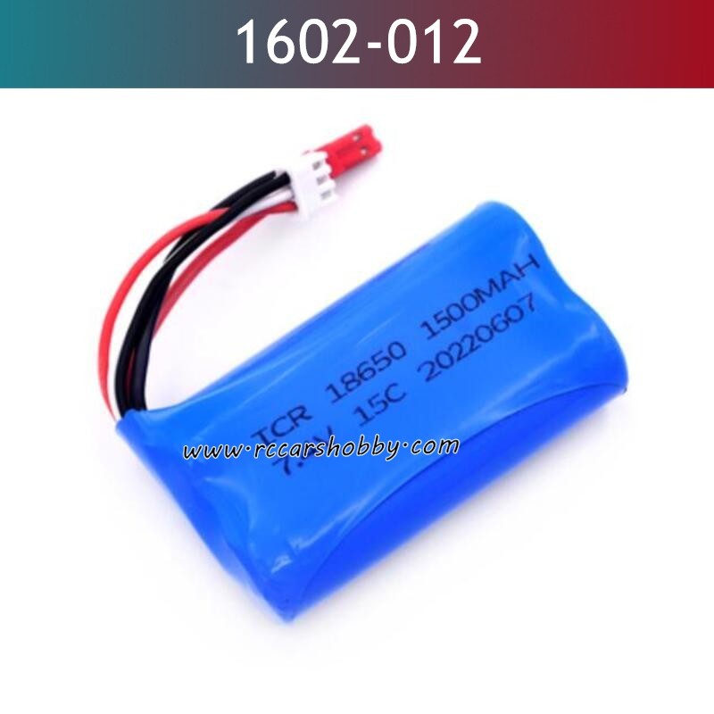 UDIRC UD1602 Parts 7.4V 1500mAh Li-ion Battery 1602-012