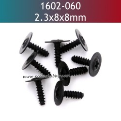 UDIRC UD1602 RC Truck Parts 2.3X8X8mm PB Screws 1602-060
