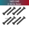 UDIRC UD1603 Parts 2.5X16.5MM PM Screws 1603-040